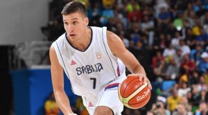 Баскетбольная форма Сербия мужская белая 2017/2018 4XL