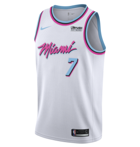 Баскетбольная форма Майами Хит мужская белая винтаж 2017/2018 6XL
