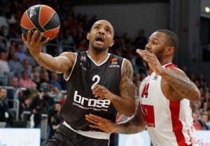 Баскетбольная форма Брозе Бамберг мужская черная 2017/2018 S