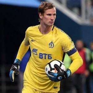 Детская вратарская форма Динамо Гостевая 2018/2019 (рост 100 см)