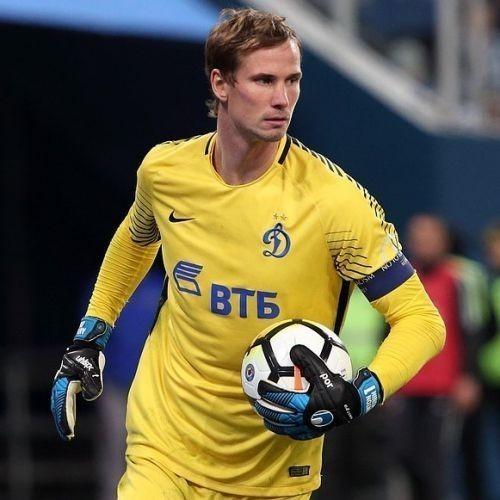 Детская вратарская форма Динамо Гостевая 2018/2019 (рост 128 см)
