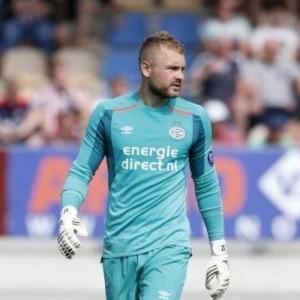 Детская вратарская форма ПСВ Гостевая 2017/2018 (рост 152 см)