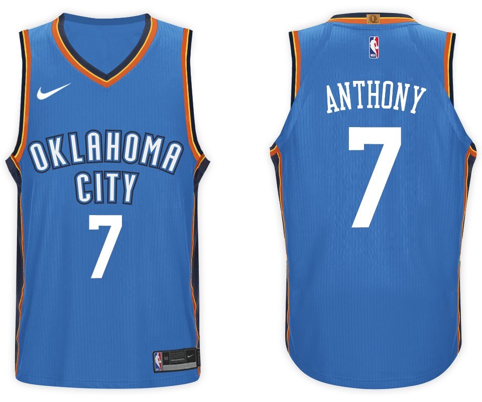Баскетбольные шорты Кармело Энтони мужские синяя 2XL