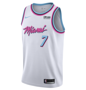 Баскетбольная майка Майами Хит детская белая винтаж 2017/2018 2XL