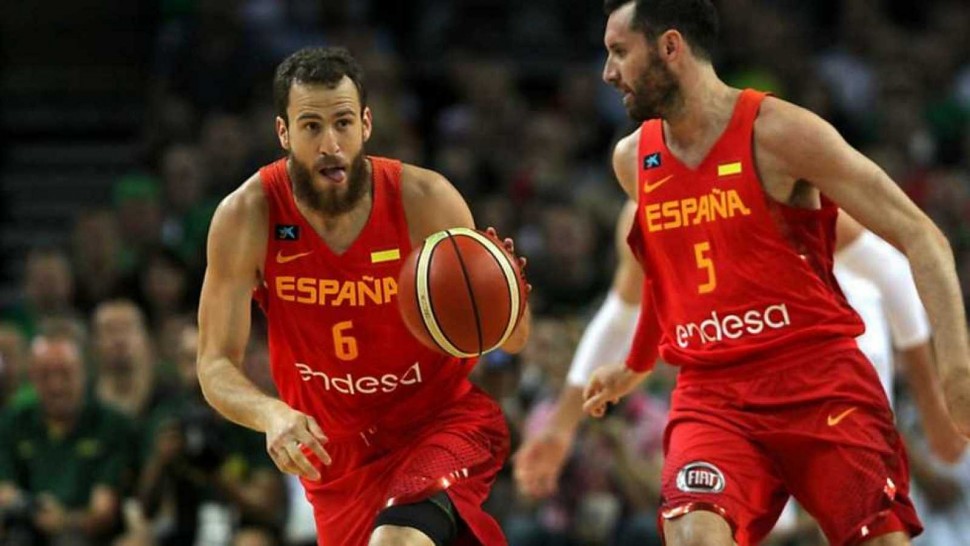 Баскетбольная форма Испания детская красная 2017/2018 S