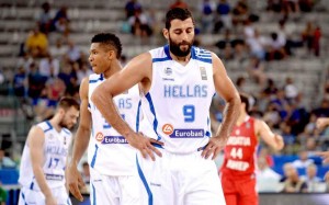 Баскетбольная форма Греция детская белая 2017/2018 2XL