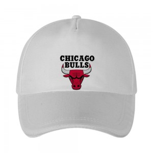 Кепка белая с логотипом Чикаго Буллз