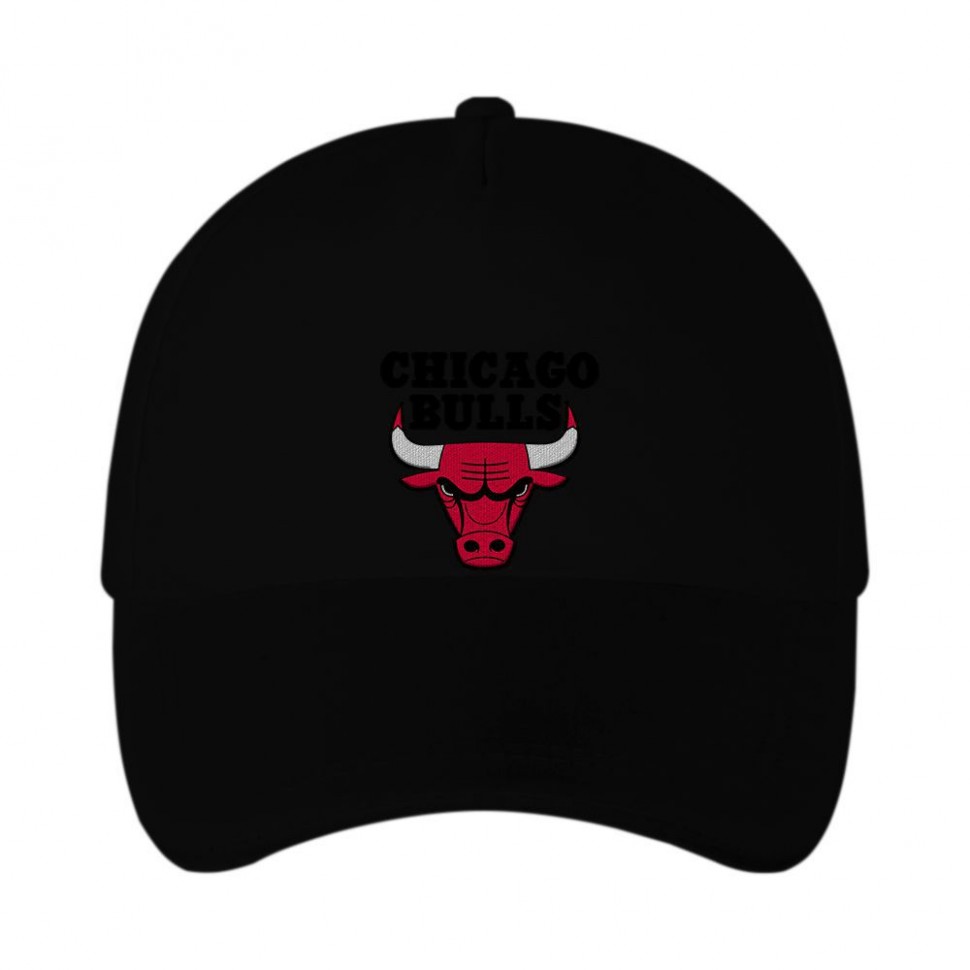 Кепка черная с логотипом Чикаго Буллз