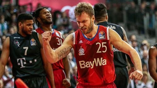 Баскетбольная форма Бавария Мюнхен мужская красная 2017/2018 2XL