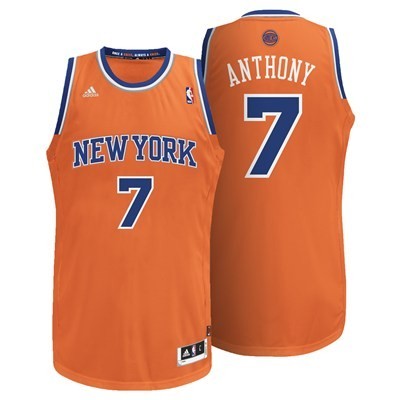 Баскетбольная форма Нью Йорк Никс мужская оранжевая 2017/2018 7XL