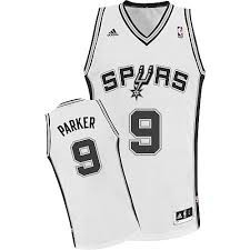 Баскетбольная форма Тони Паркер мужская белая XL
